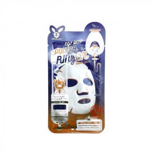 Тканевая маска для лица с эпидермальным фактором роста Elizavecca Deep Power Ringer Mask Pack EGF