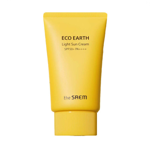 Лёгкий солнцезащитный крем для лица The Saem Eco Earth Power Light Sun Cream SPF50+, 50 мл