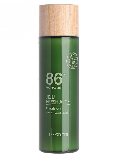 Увлажняющая освежающая эмульсия для лица с 86% алоэ Jeju Fresh Aloe Emulsion The Saem, 155 мл