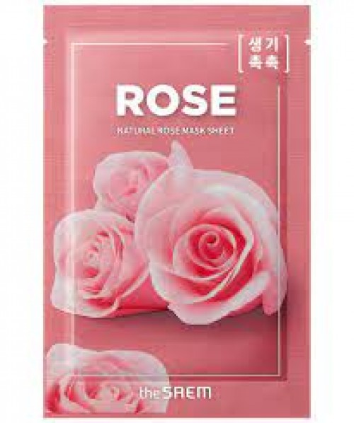 Тканевая маска для лица с экстрактом розы The Saem Natural Rose Mask Sheet