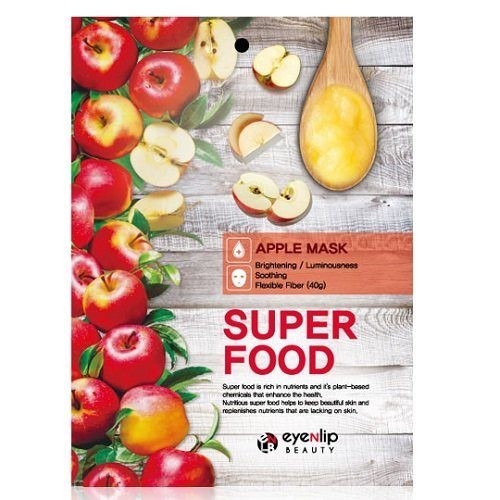Освежающая увлажняющая тканевая маска с экстрактом яблока Eyenlip Super Food Mask