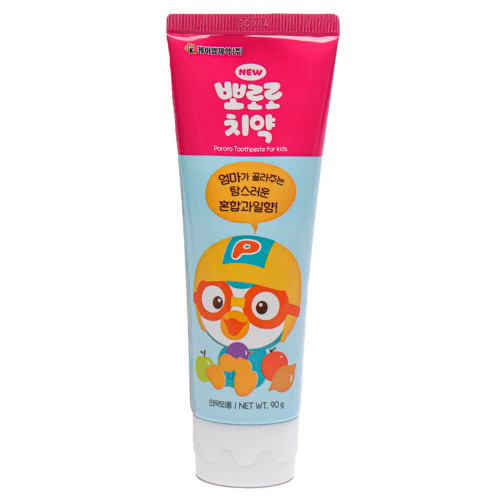 Зубная паста для детей 6+ (мультифрукт) Pororo Toothpaste Mixed Fruits, 90 гр
