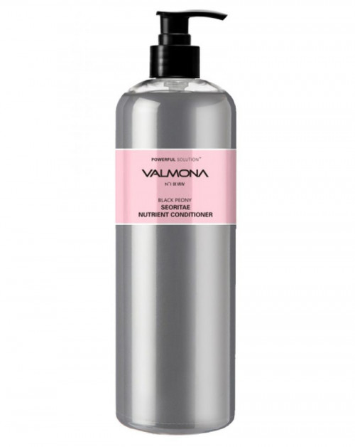  VALMONA Кондиционер для волос на основе соевых бобов интенсивно увлажняет, укрепляет и оздоравливает Powerful Solution Black Peony Seoritae Nutrient Conditioner, 480ml