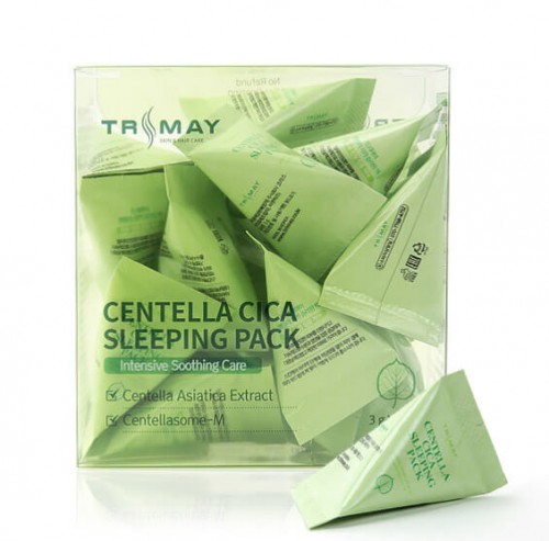 Ночная успокаивающая маска с центеллой в пирамидках<br />
Trimay centella cica sleeping pack