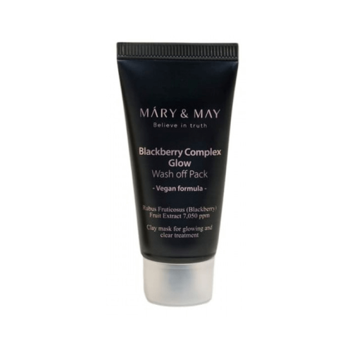 Антиоксидантная глиняная маска с ежевичным комплексом Mary&May Blackberry Complex Glow Wash Off Pack, 30 g