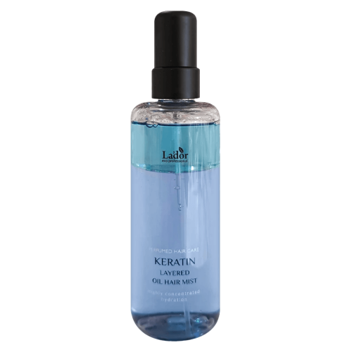 Двухфазный парфюмированный кератиновый мист с комплексом масел Lador Keratin Layered Oil Hair Mist, 130 ml