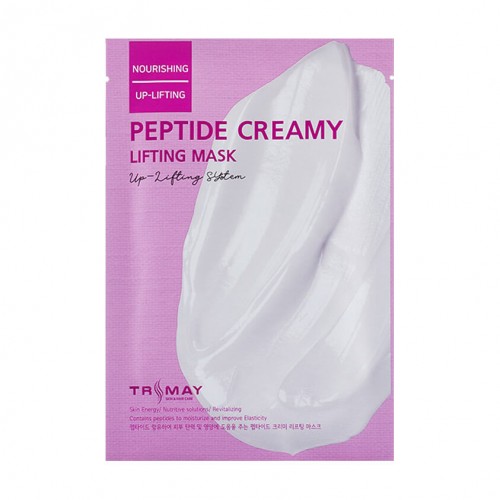 Укрепляющая антивозрастная тканевая маска с пептидами Trimay Peptide Creamy Lifting Mask