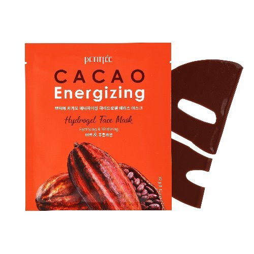 PETITFEE Гидрогелевая тонизирующая маска для лица с экстрактом какао Cacao Energizing Hydrogel Face