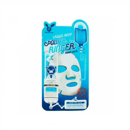 Увлажняющая тканевая маска для лица Elizavecca AQUA DEEP POWER RINGER MASK PACK, 23 мл