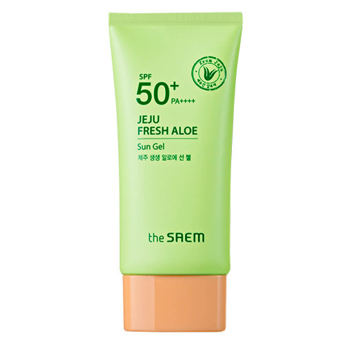 Солнцезащитный гель-молочко The Saem Jeju Fresh Aloe Sun Gel SPF50+ PA++++, 50 гр