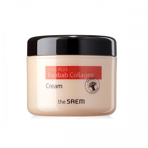 Увлажняющий крем для лица с экстрактом баобаба и коллагена The Saem Care Plus Baobab Collagen Cream,100 мл